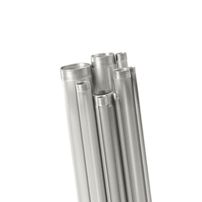 Tubo Conduit de 4” rígido de aluminio de 3.05 metros.