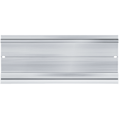 Carril de Montaje SIMATIC S7-1500 / 482.6 mm (19 pulgadas) / Aluminio / Tornillo de Puesta a Tierra Incluido / Rail DIN Integrado / Para Terminales y Dispositivos Auxiliares